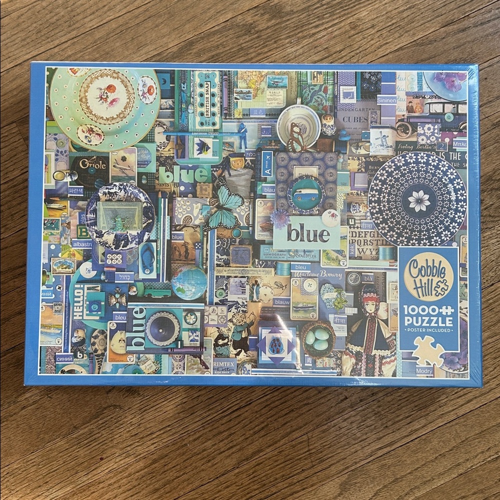 1000 Piece Blue Puzzle by Cobble Hill